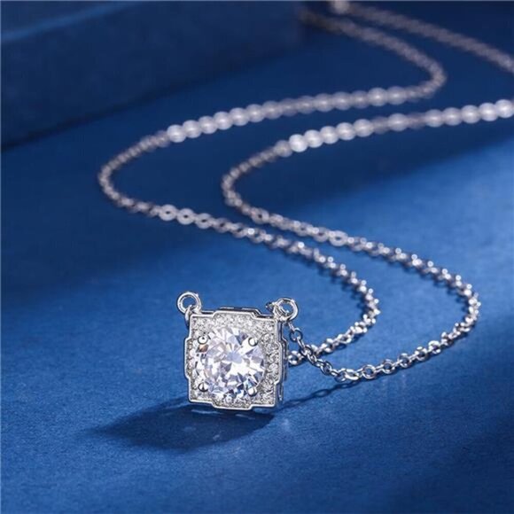 4 Piece Wedding Jewelry Set for Bride Bridesmaid Cubic Zirconia Silver Fashion - Picture 4 of 8